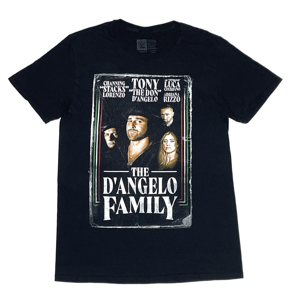 WWE Authentic Tony D'Angelo NXT DAngelo Family T-shirt Men's‎ Medium Black